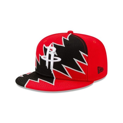 Red Houston Rockets Hat - New Era NBA Flash 9FIFTY Snapback Caps USA2485701